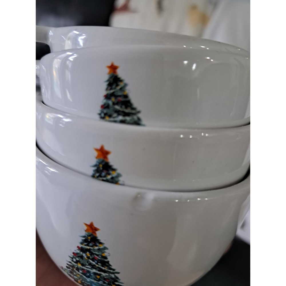 RAE DUNN Measuring Cups Christmas Tree Holiday 2024. 1 Set of 4 - Picture 5 of 5